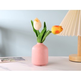 Ceramic Vase - Small Pink Vase, Simple Modern Style for Modern Table Shelf Home Decor, Dried Flower Vase, Home Decoration, Flower Arrangement Decorative Shooting Props, Best Decoration (Pink)