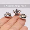 Hinge Head Silver Tea Set, Coffee, Hostess, Hinge Decorative Topper,
