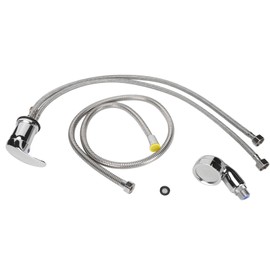 Shampoo Faucet and Sprayer Kit Hot Cold Mixer Sink Valve Shampoo Bowl Faucet Sprayer for Salon Barbershop