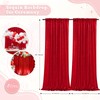 B-COOL Red Sequin Backdrop Curtain 2 Panels 2ftx8ft Shiny Christmas