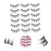 OHPHCALL 20 Pairs Fake Lashes Natural Look Eyelash Set False