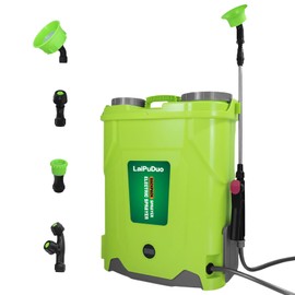 Battery Powered Backpack Sprayer 5.2 Gallon, Compatible with Ma-Kita 18V, 100 PSI Electric Garden Sprayer with 18V 1.8Ah Battery & 4 Nozzles, for Weeding, Spraying & Cleaning(No Battery)