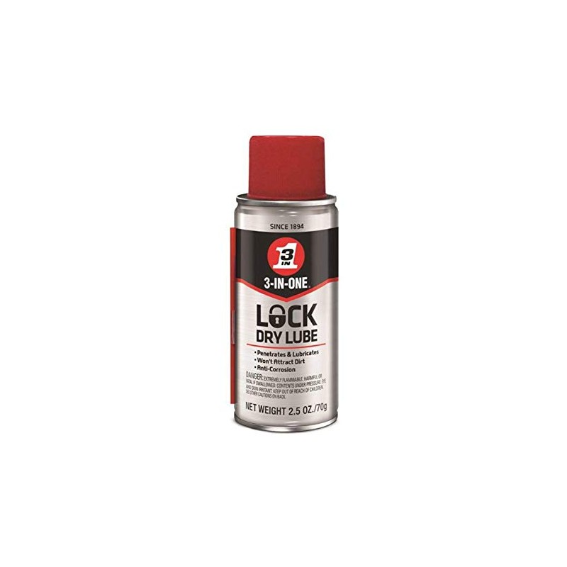 3 In One 12007 2.5 Oz Lock Dry Lube