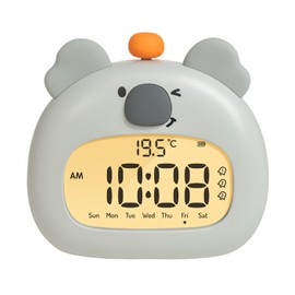 Alarm Clock for Kids - Sleep Trainer Clock for Toddler with Night Light - Cartoon Animal Time Manager for Girls Boys Toddler Children