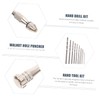 SHINEOFI 1Set Precision Hand Drill Bit Alloy Manual Punch Drill