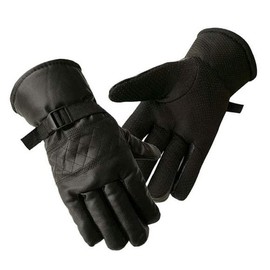 JQ Adult Unisex Warm Leather & Fur Gloves 7008 / 성인용 남여 공용 오토바이 보온성 가죽 털 장갑 7008