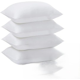 GB TEXTILE GB TEXTILE 4 Pack Deluxe Super Bounce Back Pillows - 2 Bedding Set - 2 Pairs plain pillows
