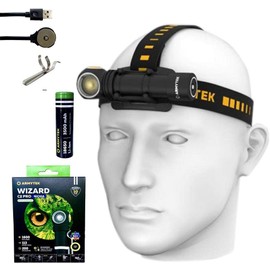 Value Bundle: Armytek Wizard C2 Pro Nichia (Warm) LED Multi Flashlight -1600 Lumens w/Premium Accessories Magnetic USB Charger & High 3500 Mili Amp Capacity