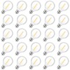GvvooHome 25 Pack G40 LED Replacement Light Bulbs, E12 Screw