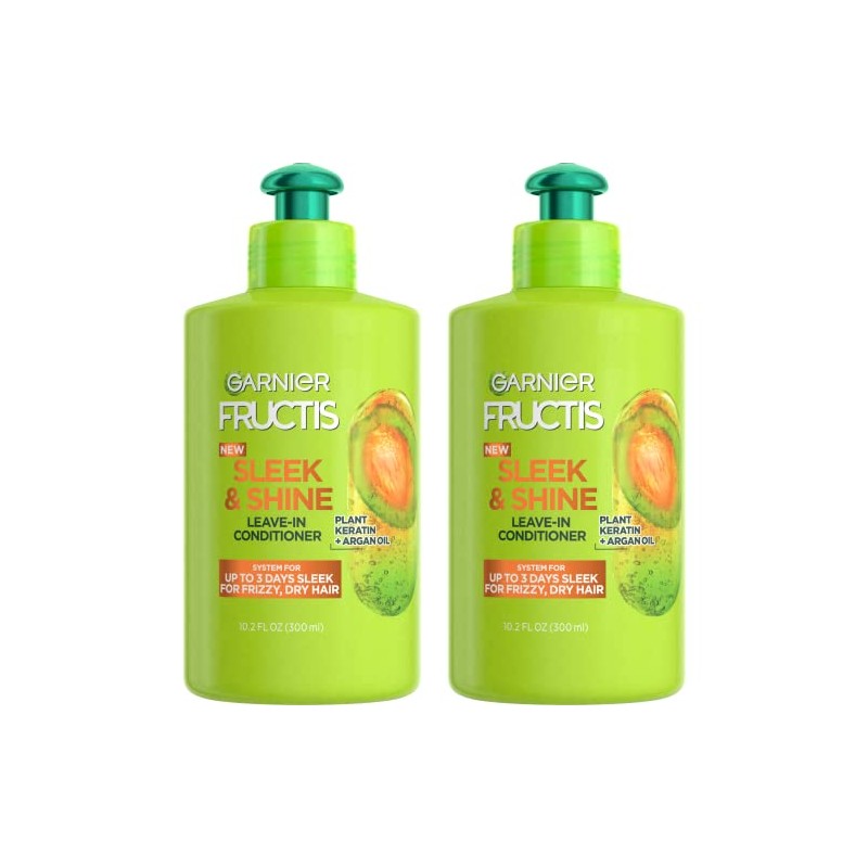 Garnier Fructis Sleek & Shine Intensely Smooth Leave-In Conditioning Cream,