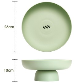 NUTRIUPS Fruit Bowls for The Kitchen Plastic Green Fruit Basket Decorative Fruit Bowl