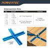 POWERTEC 71118-P3, 6 Pack, 24 Inch Double-Cut Profile Universal T-Track