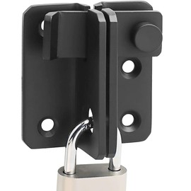 Litensh Door Bolt Stainless Steel Bolt Sliding Bolt Lock Lock Security Lock Padlock Lockable Black Open Right S