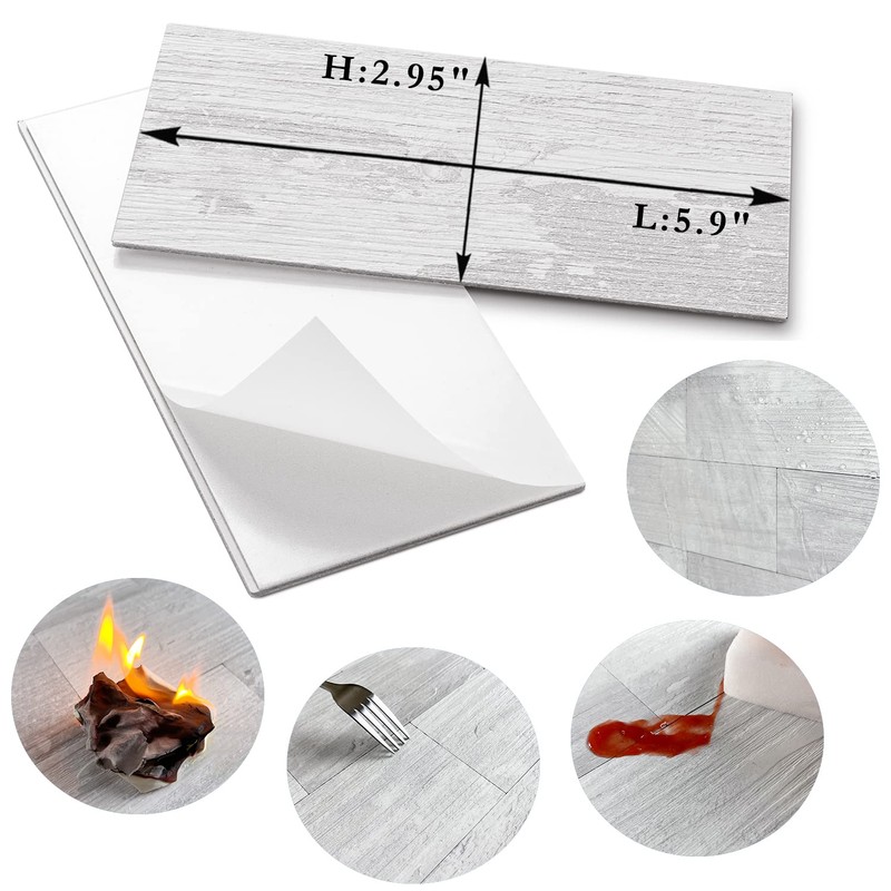 AULIGET 200 Piece Peel and Stick Backsplash PVC Tile, 3