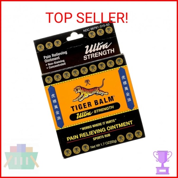 Tiger Balm Sport Rub Pain Relieving Ointment, Ultra Strength 1.70