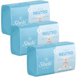 Kit 3 Jabón de Bebé Neutro Facial y Corporal Sheló Nabel