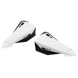 Bortivier White Universal Motorcycle Hand Guard Motocross Hand Protection for Motorcycle 22 mm Handlebar Protection