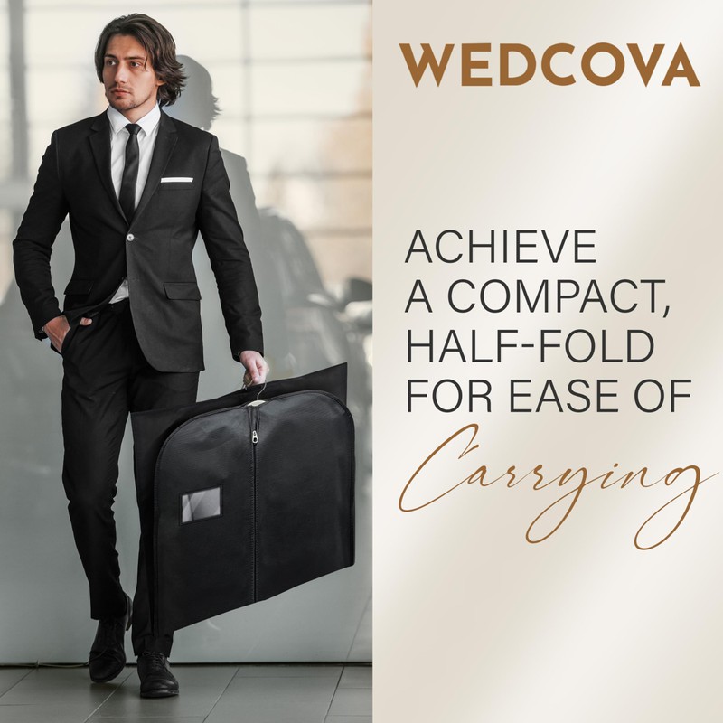 WEDCOVA UK Suit Bags for Men Women Clothes Covers Protector