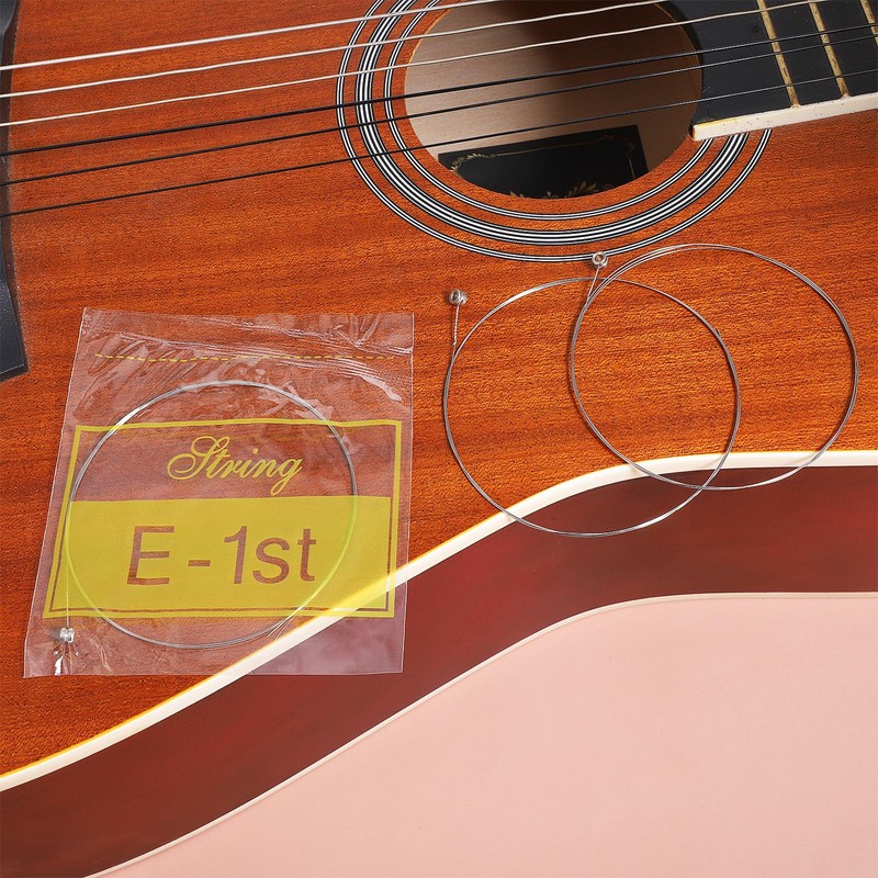 LXUEJIE 10 Pack Acoustic Guitar High E Strings, Light Tension