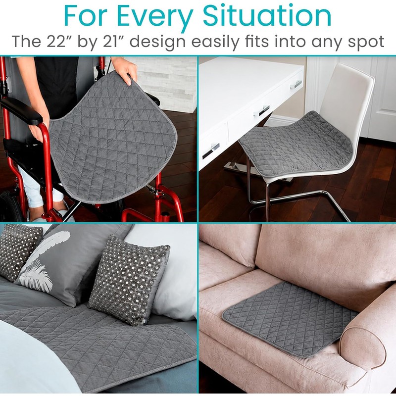 Sures Waterproof Chair Pads for Incontinence (22" x 21") -