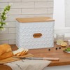 HOME PALETTE Extra Large Bread Box for Kitchen Countertop Corner