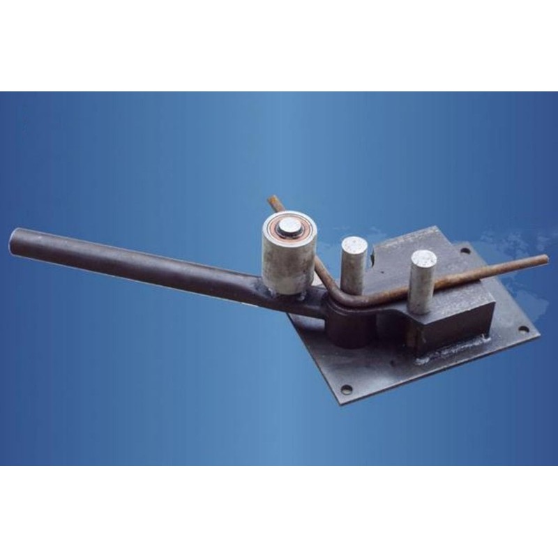 Manual Rebar Bender Tool, 4-14mm Capacity for Steel Bar &