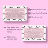Lash Extension Aftercare Cards | 50 Pack | Eyelash Extension
