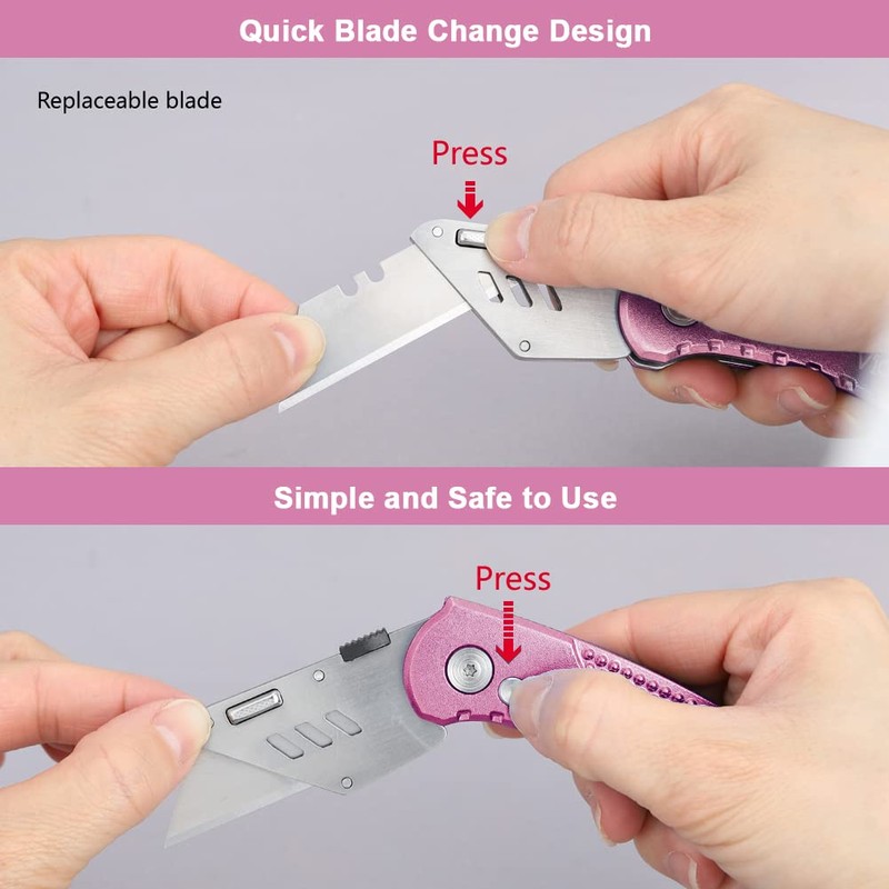 Vickay Box Cutter Utility Knife Heavy Duty with 5 SK5