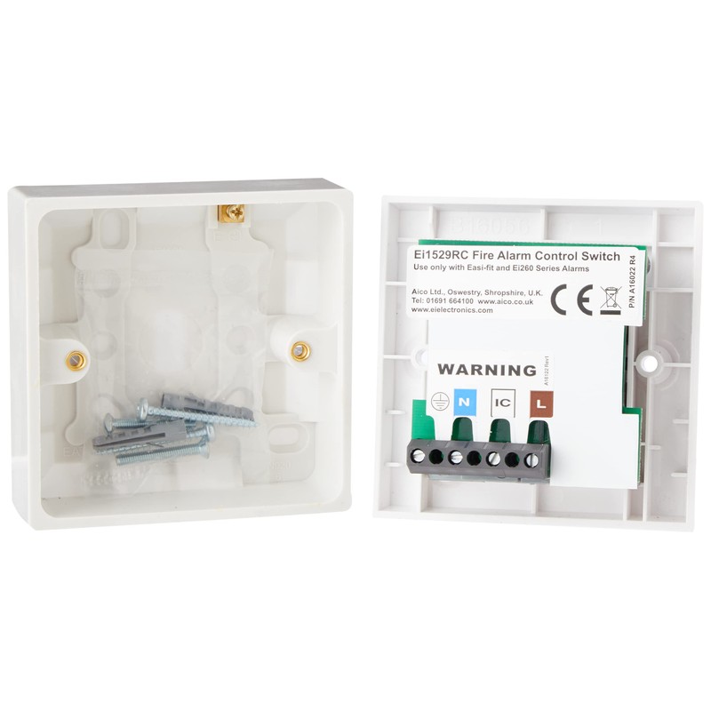 Aico EI1529RC Hardwired Smoke Alarm Remote Test, Hush & Locate