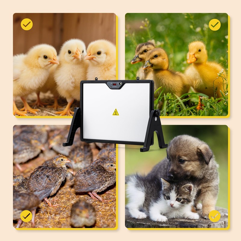 Proshine Chicken Coop Heater, 200W Chicken Heater with Remote Control,