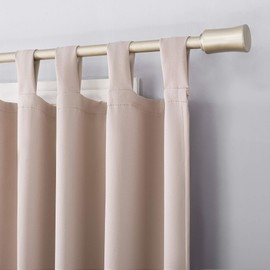 Sun Zero Easton Blackout Tab Top Curtain Panel, 40 in x 95 in, Blush Pink