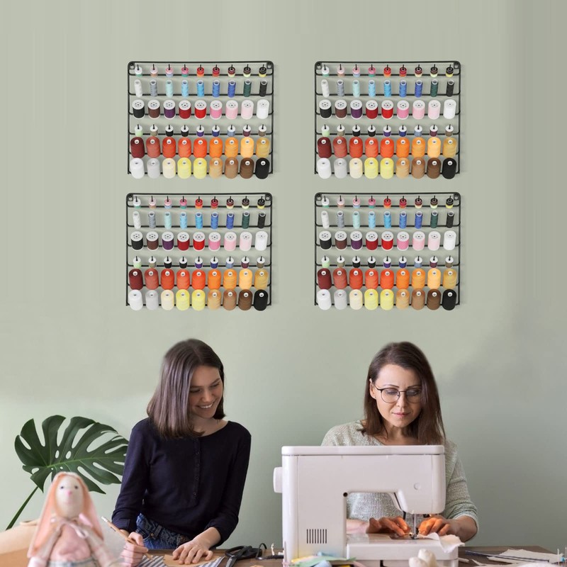 YBING Thread Holder Wall 54 Spools Sewing Thread Rack Wall