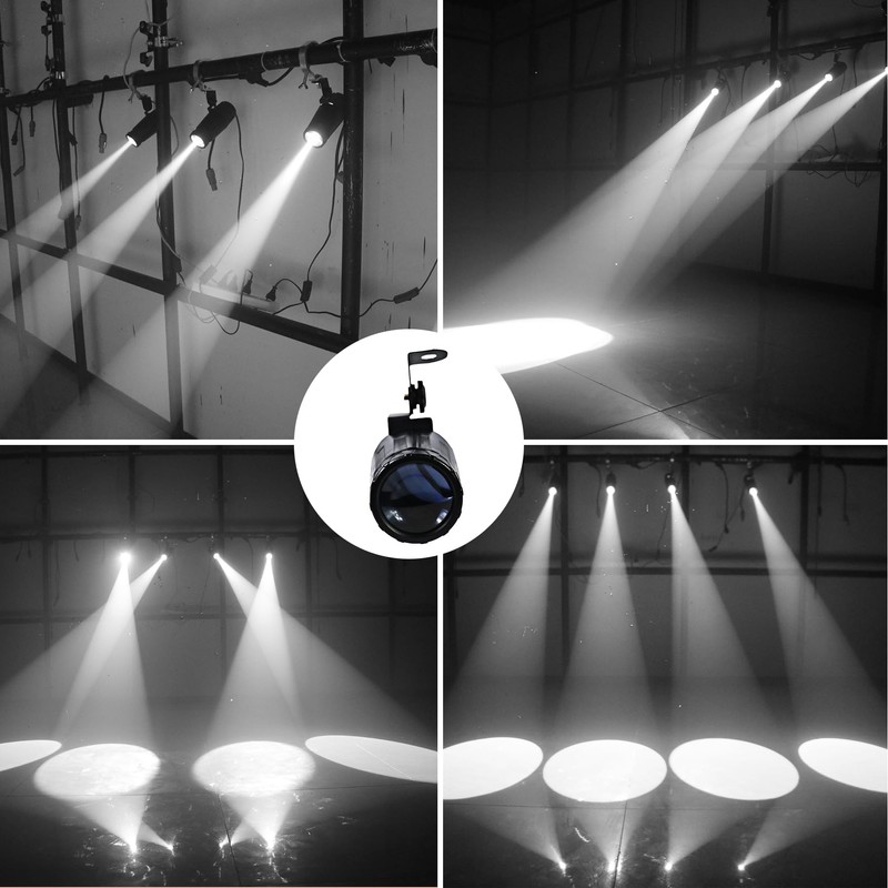 Disco Ball Spotlight 2 Pack, AQOOL Mini Pinspot Lights 5W