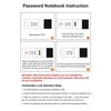 Neehows Lock Journal Diary Password Book, A5 5.9"x8.5" 200 Pages