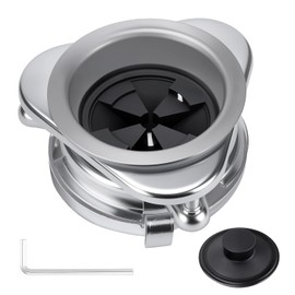 Garbage Disposal Flange, 3 Bolt Mount Stainless Steel Kitchen Sink Flange Kit with Stopper and Splash Guard Compatible for Waste King EZ Mount, Whirlaway and GE Models Garbage Disposals