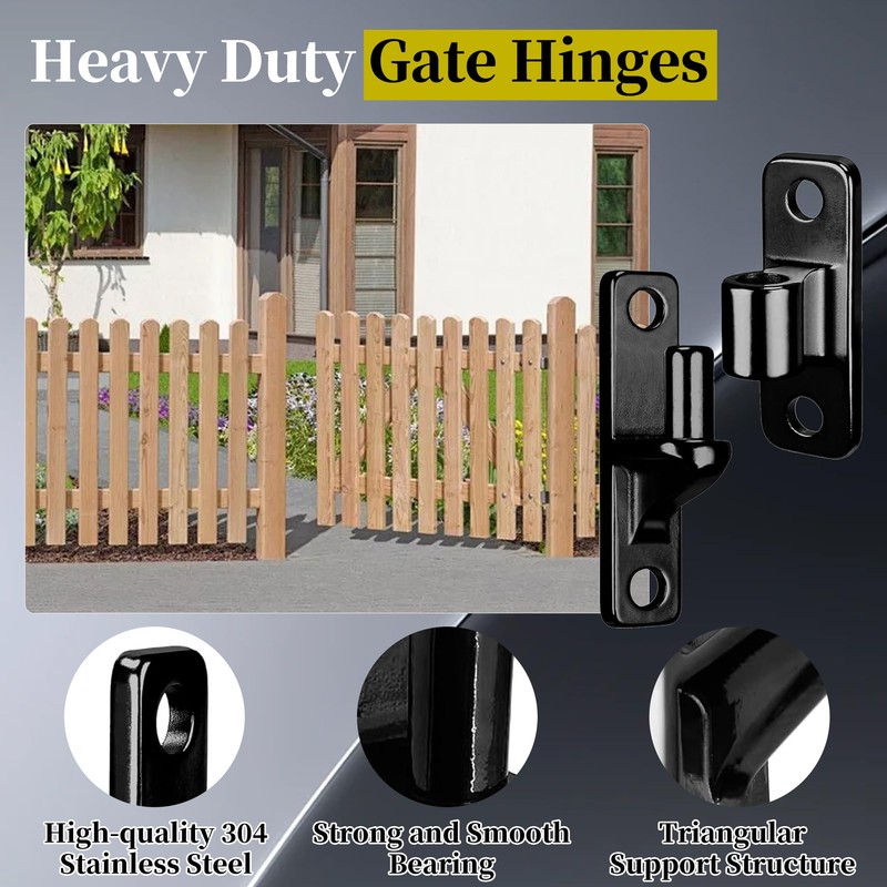 Wall Mount Heavy Duty Stainless Steel Gate Hinges for Wood
