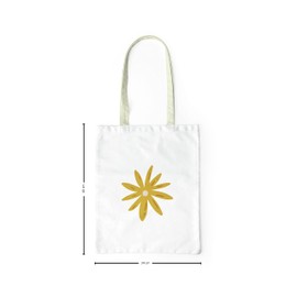 Le Jardin du Lin Printed Shopping Bag, Foldable, Fabric Bag with Two Long Handles, Size: 34 x 40 cm