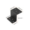 sourcing map 4 Pcs Z Brackets, Iron Double Angle Channel