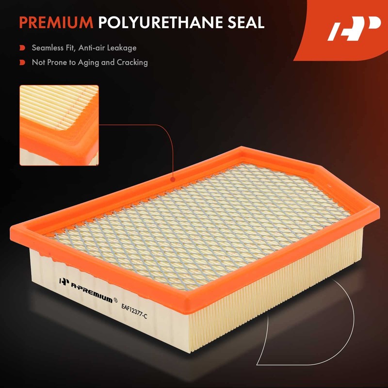 A-Premium Filtro de aire de motor de 2 piezas compatible