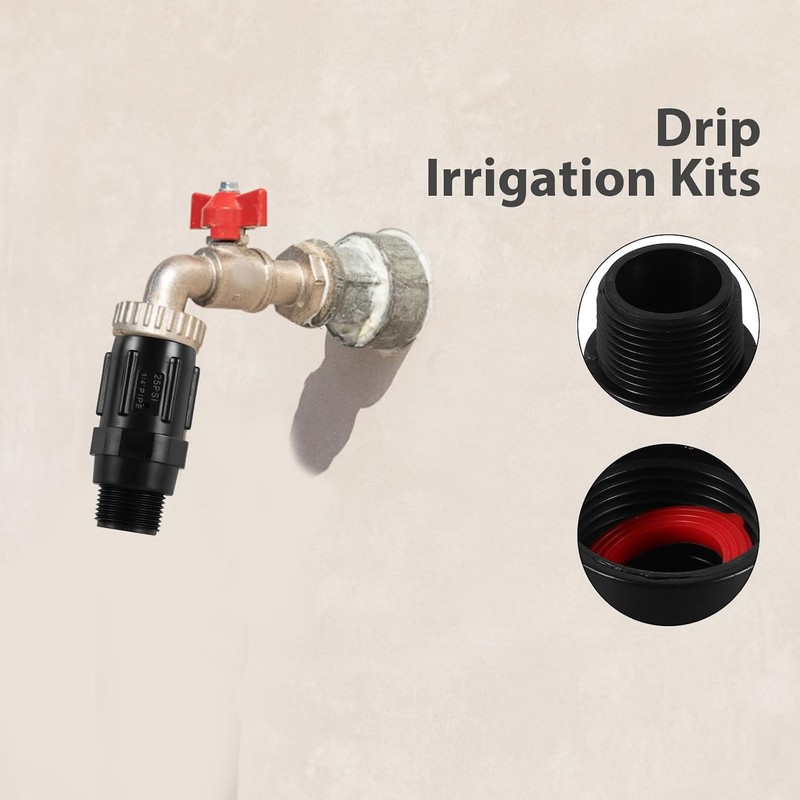 2 Piezas Adaptador de Grifo Plástico 3/4bsp 25psi, para Fregadero