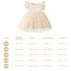 TENTIDE Baby Girl Butterfly Dress Tulle Dress Summer Ruffle Sleeveless