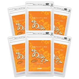 あゆみゴールド 6袋 (約6か月分) 発酵 グルコサミン コンドロイチン ヒアルロン酸 コラーゲン MSM カルシウム デビルズクロー 含有 サプリメント