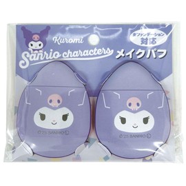 Sanrio Character Chrome Fluffy Makeup Puff, Set of 2, Mini Makeup Sponge, Sponge Puff, Makeup Sponge, Foundation, Fluffy, Smooth