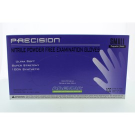 Adenna PCS772 Precision Nitrile PF Exam Gloves, Small, 100 Count (Pack of 10)