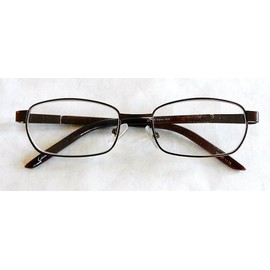 Magnivision +2.25 Brown Wire Frame Reading Glasses w/ Spring Hinges (194)