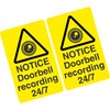 Security Smart Video Door Bell/Doorbell Recording Sticker 40mm x 65mm