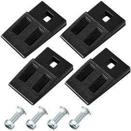 Hicarer 8 Pack 3 Point Auger Cutting Edge with Screw Square Hole Replacement Auger Teeth with Hardware for Most Heavy Duty 3 Point Post Hole Digger