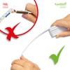 com-four® 5 x Plastic Folding Ruler - 2 Metre Folding