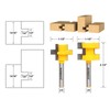 YONICO Router Bits Tongue & Groove Set 3/4-Inch 2 Bit