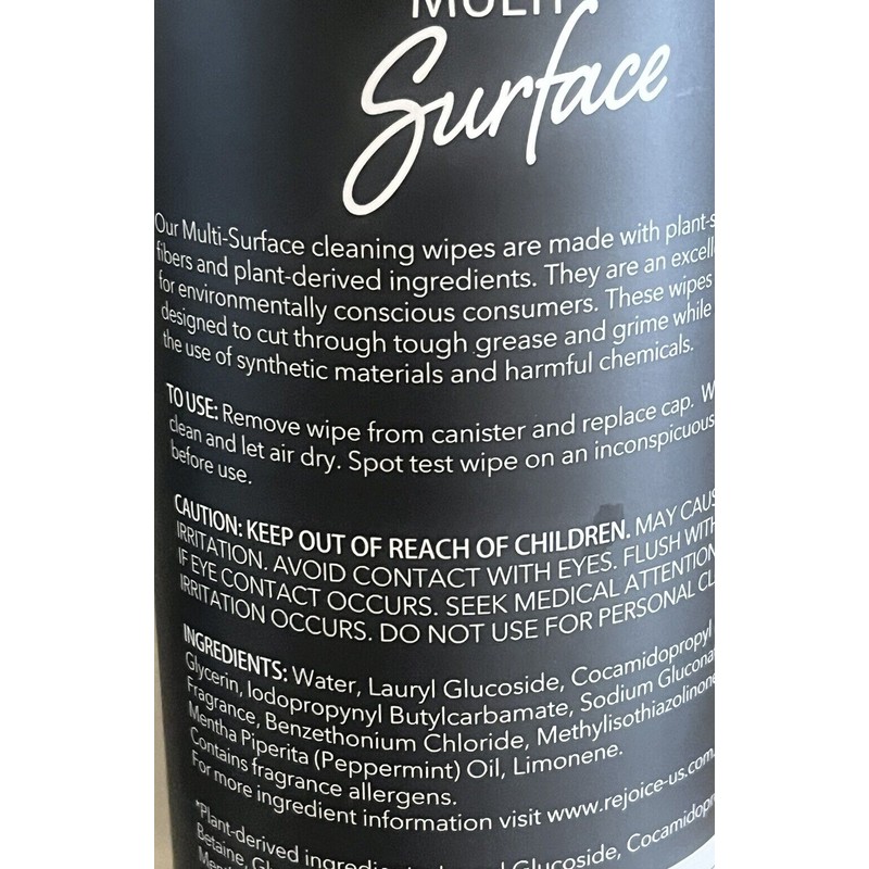 Rejoice All Purpose Cleaner & Multi Surface Wipe Peppermint Sage
